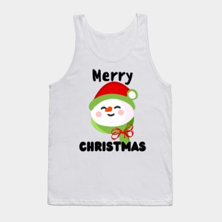 Merry Christmas - Cute Funny Snowman Tank Top